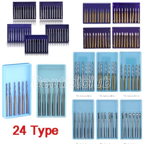 Dental Surgical Tungsten Carbide FG Burs 25mm/28mm FGXL fit High Speed Handpiece