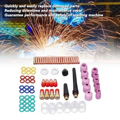 81Pcs Set TIG Welding Torch Kit Gas Lens Type 10 Glass Cup Accessories Tools♡