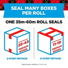 Scotch Heavy Duty Shipping Tape, 6 Rolls/Pack, 1.88″ x 54.6 yds, Clear (38506EF)
