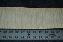 Curly Maple Raw Wood Veneer Sheet 4.5 x 40 inches 1/42nd 4669-43