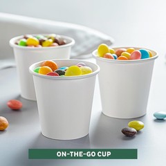 Coffee Cups 4 oz [100 Pack] Disposable Paper Cups for Mouthwash Cups, Hot Paper