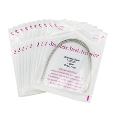 100 Pcs Dental Orthodontic Stainless Steel Recrangular Arch Wire Ovoid Form