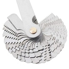 Metric Inch Thread Pitch Gauge Screw Thread Measuring Tool Plug Gauge Set