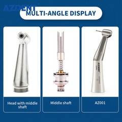 Joydental 1:1 Drive Dental Slow Speed Handpiece Contra Angle Push Button Chuck