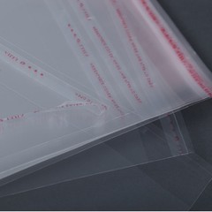 Unsealed Self Adhesive Peel Seal Bags Plastic OPP Clear Cellophane Pack