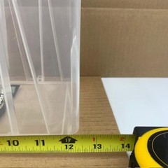 12- Store House Large Clear Stacking Bins 12-3/4″ L x 8-1/4″W x 6″H Storage Tool
