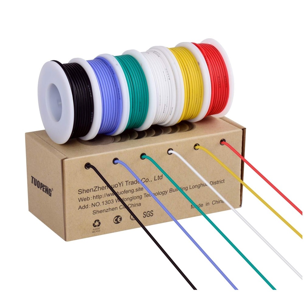 18 AWG Silicone Wire Spool – Flexible Tinned Copper Kit for Automotive Wiring…
