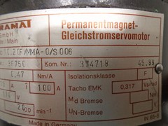 INDRAMAT 10.20F/MMA-0/S 006 SERVO MOTOR
