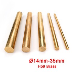 H59 Brass Metal Round Bar Rod Solid, Ø 3mm – 120mm , 100/150/200/250/300mm Long