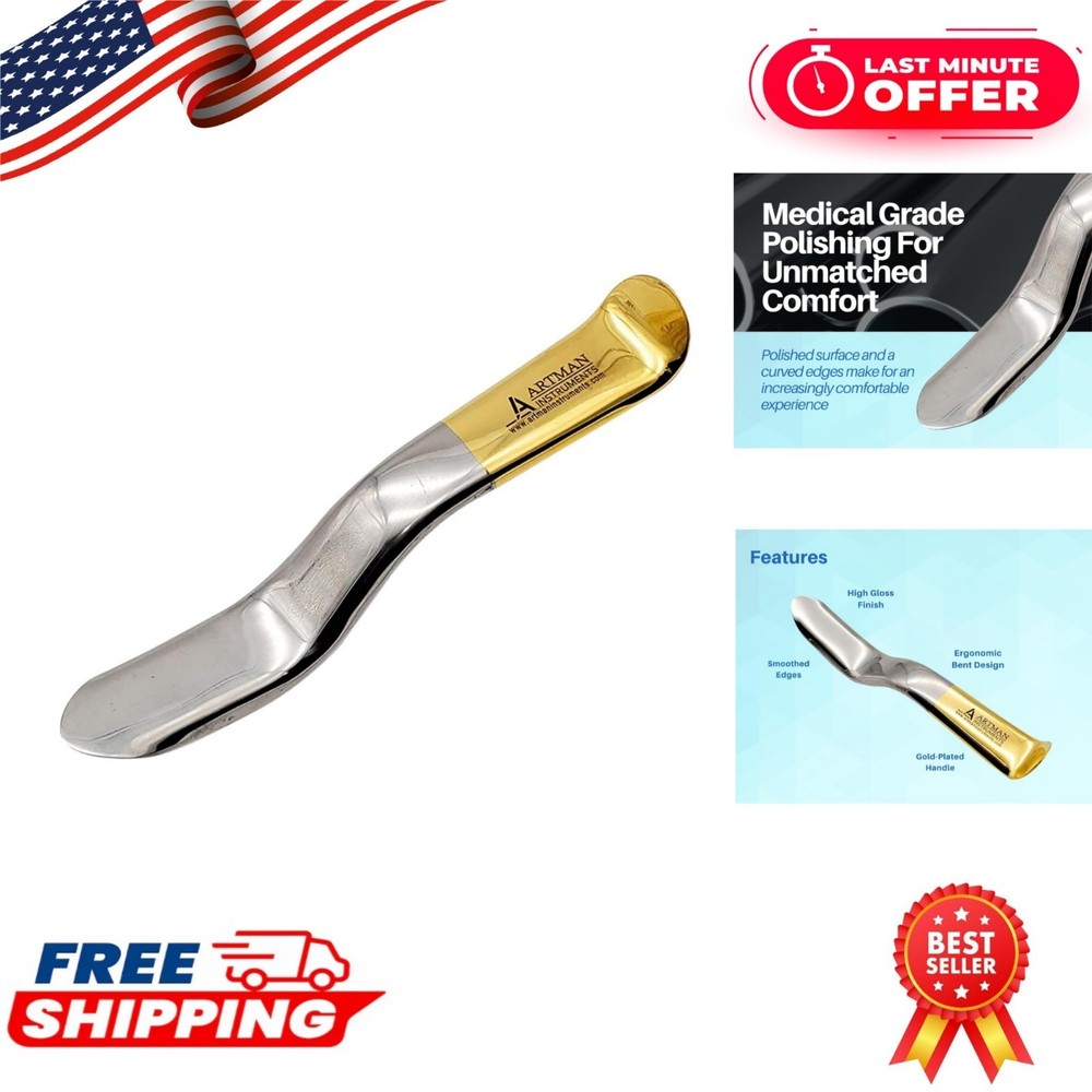 Artman Instruments Minnesota Cheek Retractor – Gold Plated Surgical Tool