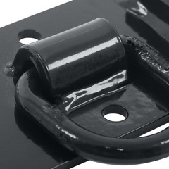 2 Pack Tractor Bucket Hooks with Tie down Ring, Grade 70 Forged Steel Black