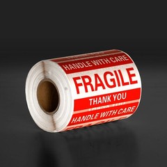 Fragile Stickers 1 Roll 500 2×3 Fragile Label Sticker Handle With Care Mailing