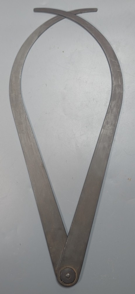 Vintage Unmarked Outside Caliper 19” Large Steel Heavy DutyOld Tool