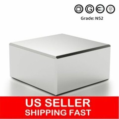 1.5″ Super Strong Large N52 Grade Neodymium Large Block Rare Earth 40x40x20mm US