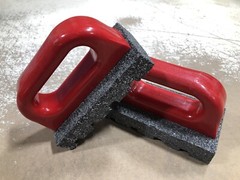 (1/ONE) Made In The USA HR-252 Concrete Rub Brick 20 Grit Silicon Carbide 6″x3