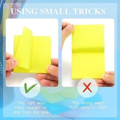 Sticky Notes 8 Bright Color 8 Pads Self-Stick Notes 3 in x 3 8 Pads 60sheets