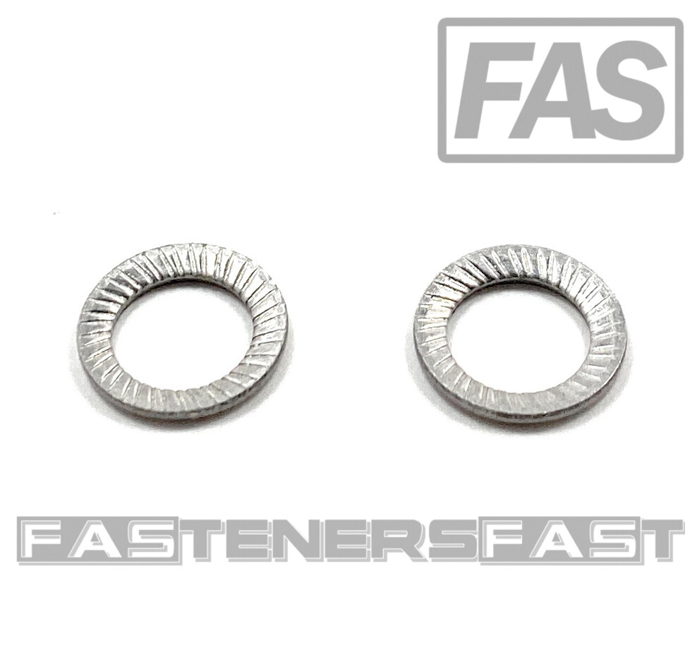 (100) M6 Stainless Steel Type S Safety Lock Washer – Schnorr style washer A2
