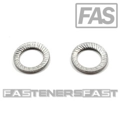 (100) M6 Stainless Steel Type S Safety Lock Washer – Schnorr style washer A2