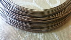 Chime repair Stainless Steel Wire Rope Cable 1/32″ 7×7 with Sleeves 100 ft coil
