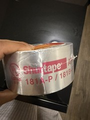 Shurtape AF 099 UL 181A-P/B-FX Listed/Printed Aluminum Foil Tape 2.5inx55m