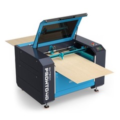 OMTech 80W 35×24 CO2 Laser Engraver Cutter Cutting with CW-5200 Water Chiller