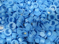 x50 1/2″ Tapered Blue Cap Plug LDPE 10-05062 LF15A Alliance Plastic protective