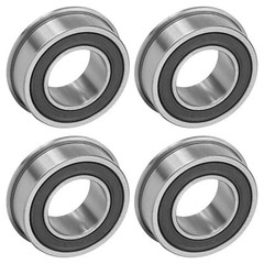 Caltric F6003-19-2RS F6003 Flange Deep Groove Sealed Ball Bearings 19x35x13