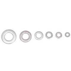 660 Pieces of 304 Stainless Steel Washers Flat Washer Assortment Kit 6 Sizes New