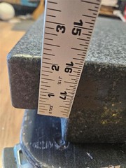 TRU-STONE GRANITE INSPECTION SURFACE PLATES 24X18X4 GRADE A 2″ LIP 24X14X2.25