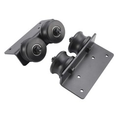 Rolling Library Sliding Ladder Hardware Kit with Brake 3.3FT Round Tube.
