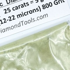 TechDiamondTools Diamond Powder 800 Grit 12-22 Microns, 25 cts = 5 Grams