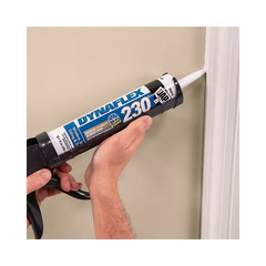 Dynaflex 230 10.1 Oz. White Premium Elastomeric Exterior/Interior Window, Door a