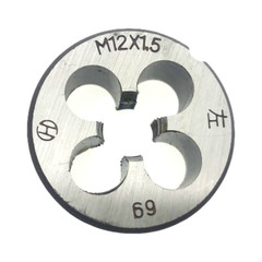 HSS M12 x1.5mm Tap & M12 x 1.5mm Die Metric Thread Left Hand High Speed Steel