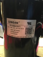 QINGAN YZG-A046AY2D2T1 115V 60 Hz LRA22A R410A Compressor