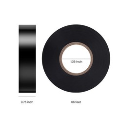 10 Pack Black Electrical Tape 3/4″ x 66ft Waterproof High Temperature Resistance