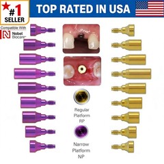 US Nobel Biocare Titanium Healing Abutment NP RP Internal Conical ∅3.6/5.0/6.0mm