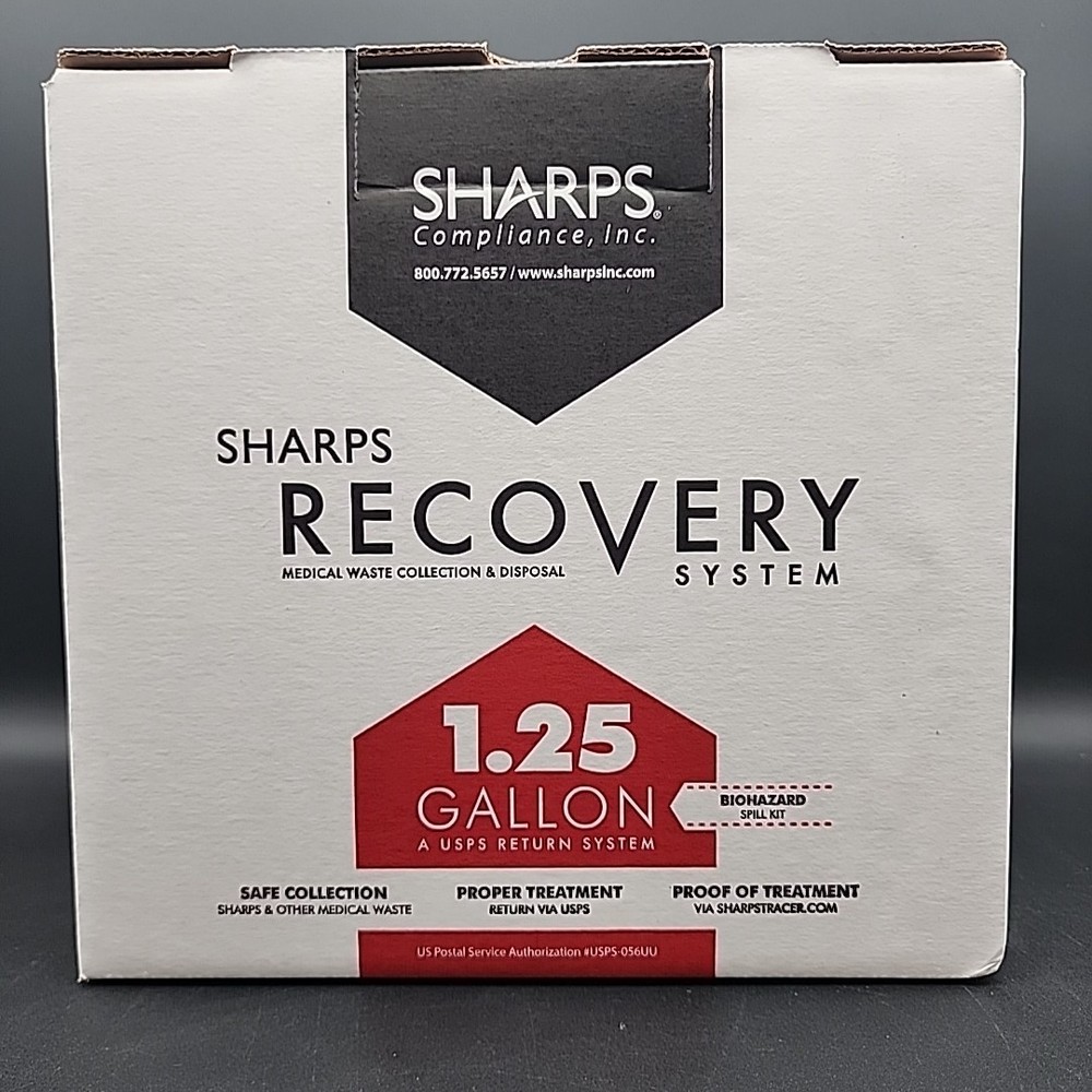 SHARPS COMPLIANCE 1.25-GALLON Biohazard Spill Kit TakeAway Recovery System