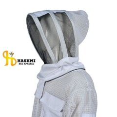 Full Ventilated Beekeeping String Protective Suit 3 Layers Fencing Veil White