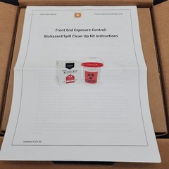 SHARPS COMPLIANCE 1.25-GALLON Biohazard Spill Kit TakeAway Recovery System