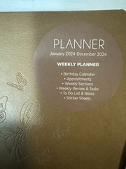 Decorative 2024 Planner. Jan-Dec 2024, Weekly Planner, So Many Fun Things To Use