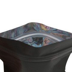 100/200/500 Matte Black Mylar Foil Smell Proof Reclosable Zipper Seal Lock Bags