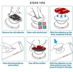 D.Sking 12 Pack Sticky Adhesive Replacement Compatible with Socket Mount Base…