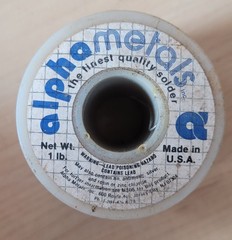 Telecore Plus Solder .032 Sn63 Pb27 P1 0.92 pounds remaining on 1# spool (roll)
