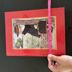 Vtg Mary Engelbreit Sketchbook Red Hardcover Grid Journal 90’s Stationery Whimsy