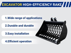 11-in-1 Mini Excavator Attachment Set: From Rakes to Buckets & Quick Coupler