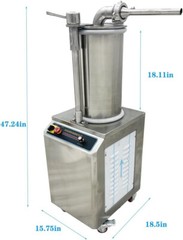 Hydraulic 26L Automatic Sausage Stuffer Maker 110V Sausage Filling Machine