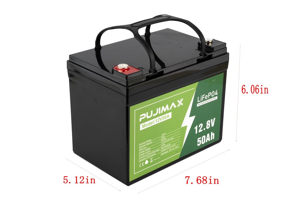 50Ah 12V LiFePO4 Lithium Battery Deep Cycle BMS 50Ah for RV Marine Solar System