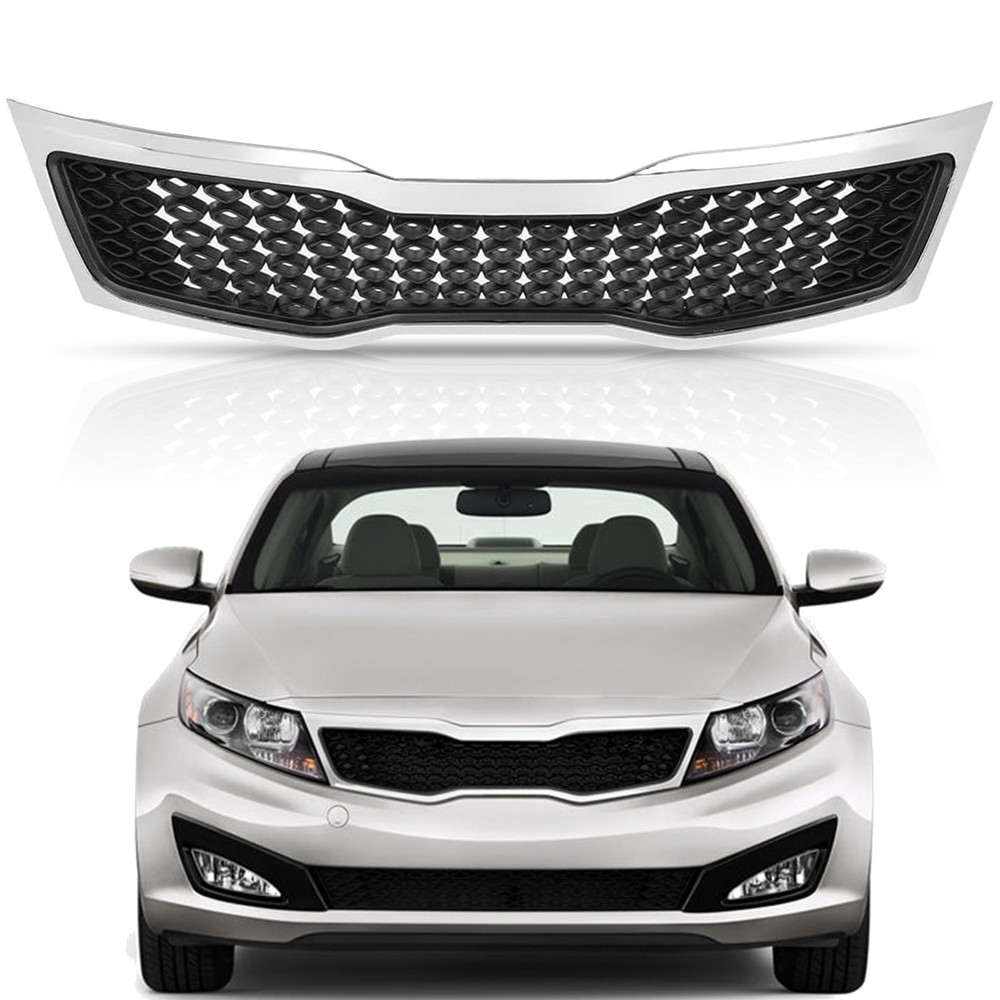 2011-2013 Kia Optima Sedan Grille Front Upper Chrome Replacement Trim KI1200143