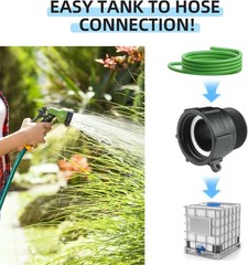 IBC Tote Fittings Adapter 2″ Female Buttress Coarse Thread x 2″ Male NPT Pipe
