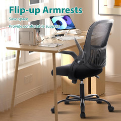 Sweetcrispy Home Office Managerial Executive Chair, Ergonomic Mesh Adjustable Sw